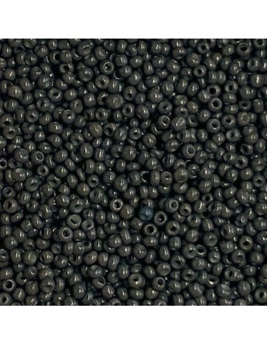 Perle de rocaille fine marron gris foncé 2mm pour création DIY