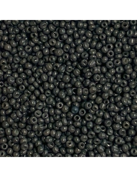Perle de rocaille fine marron gris foncé 2mm pour création DIY