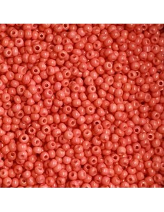 Petite rocaille ronde rose orange 2mm pour création DIY 2