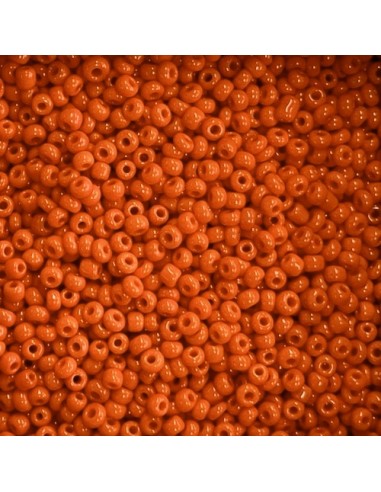 Rocaille orange 2,5mm pour création bracelet