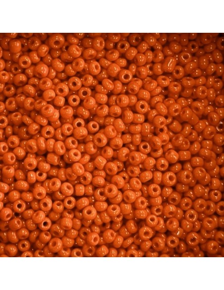 Rocaille orange 2,5mm pour création bracelet