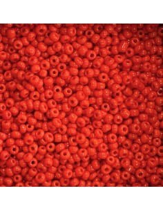 Perle rocaille ronde 2,5mm orange rouge pour création DIY 2