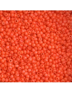 Perles de rocaille orange corail 2mm pour vos créations bijoux 2