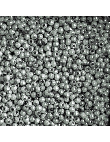 Rocaille gris acier 2,5mm pour tissage