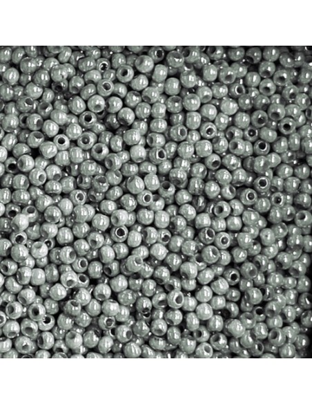 Rocaille gris acier 2,5mm pour tissage