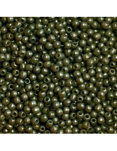 Perle rocaille 2mm vert olive pour création DIY 2