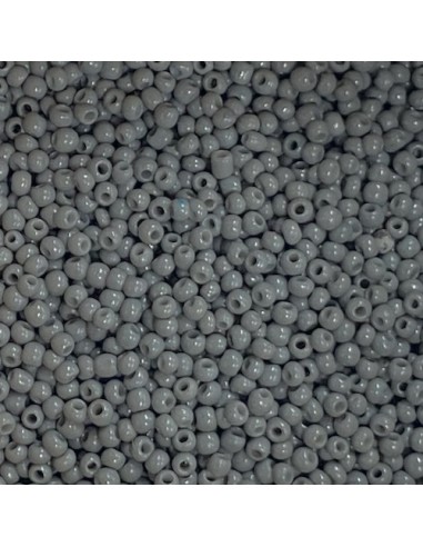 Perle de rocaille fine gris 2mm pour création DIY
