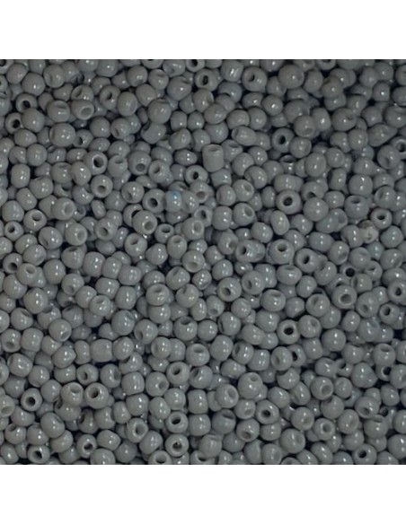 Perle de rocaille fine gris 2mm pour création DIY