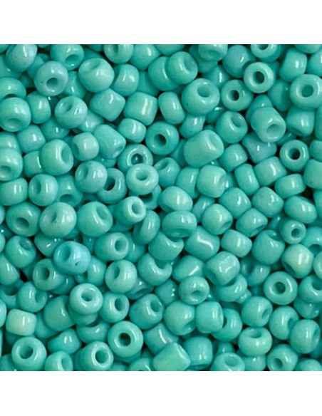Grosse rocaille 5mm bleu turquoise pour création Grosse rocaille 5mm bleu turquoise pour création