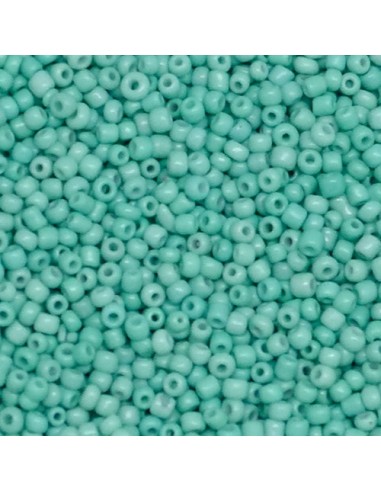 rocaille bleu vert opaline 4mm