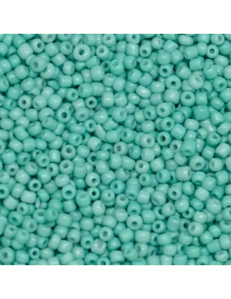 rocaille bleu vert opaline 4mm