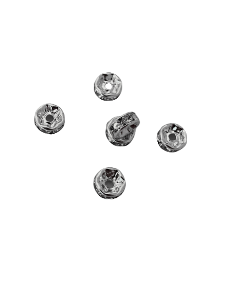 Rondelle strass 7mm argenté pour création DIY