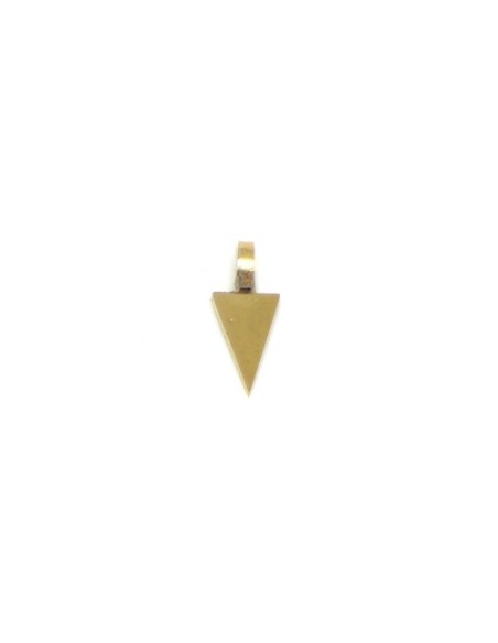 Charm triangle doré en acier inoxydable or pour collier 14mm Charm triangle doré en acier inoxydable or pour collier 14mm