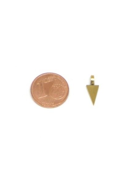 Breloque triangle doré acier inox pour bijoux Breloque triangle doré acier inox pour bijoux
