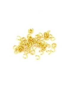 Anneau de jonction doré 4mmx0,5mm en acier inox 2