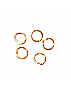 Anneau brisé doré acier inox 10mm x 1,5mm 2