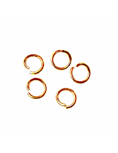 Anneau de jonction doré 10mm résistant acier inox