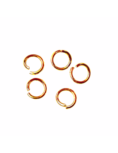 Anneau de jonction doré 10mm résistant acier inox