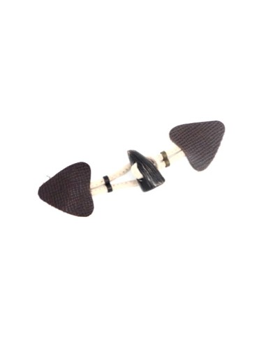 Bouton brandebourg en Simili cuir marron...