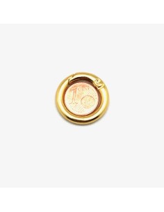 Mousqueton rond doré 25mm pour création porte clé 2