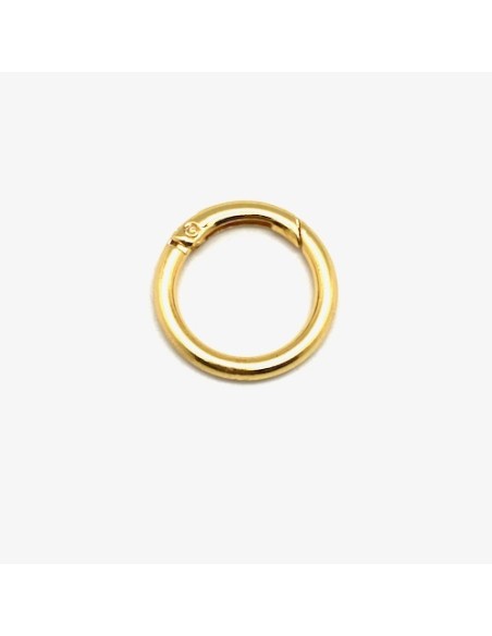 Mousqueton rond doré pour création bandoulière sac 33mm