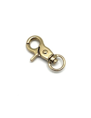 Attache sac pour lanière de 10mm doré
