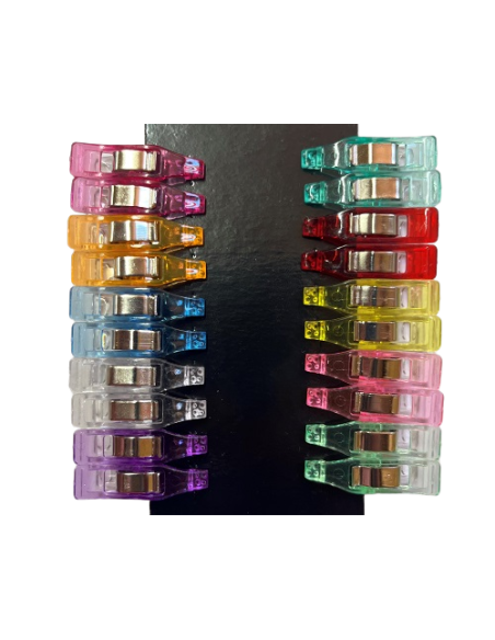 Clip à tissus pour couture 2,6cm x 0,6mm - Petite - Remplace les épingles pour la couture Clip à tissus pour couture 2,6cm x 0,6mm - Petite - Remplace les épingles pour la couture