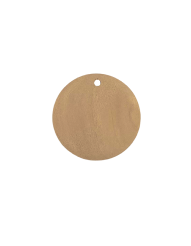 Pendentif palet en bois brut naturel 30mm pour graver, peindre