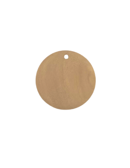 Pendentif palet en bois brut naturel 30mm pour graver, peindre