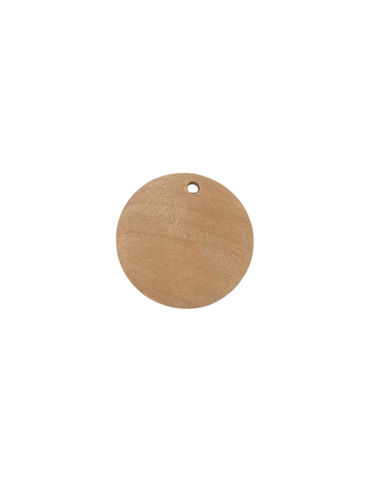 Pendentif palet en bois brut naturel 25mm pour graver, peindre