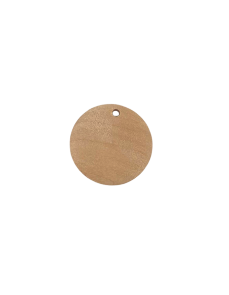 Pendentif palet en bois brut naturel 25mm pour graver, peindre