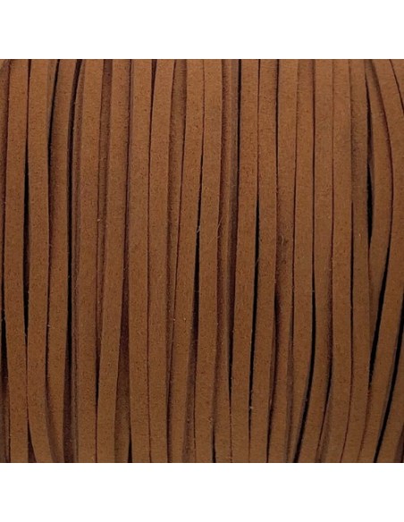 Lanière daim synthétique marron