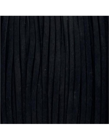 Lanière suédine noir moucheté
