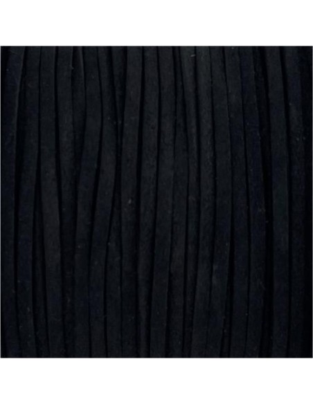 Lanière suédine noir moucheté