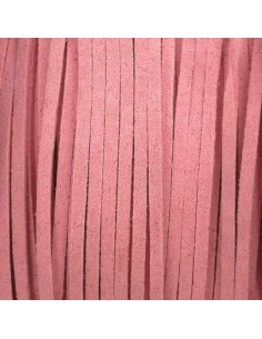 Lanière suédine rose clair