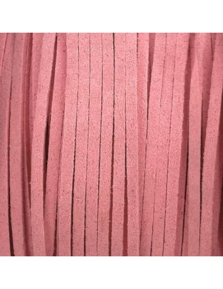 Lanière suédine rose clair