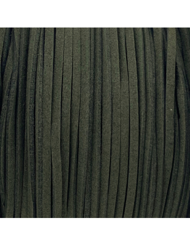 Lanière suédine vert épinard