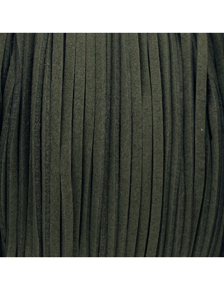 Lanière suédine vert épinard