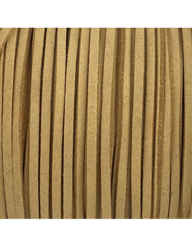 Lanière suédine beige vanille