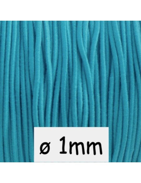 Elastique bleu turquoise pour bracelet
