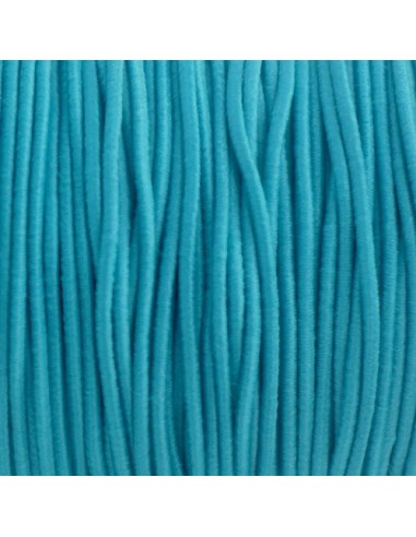 Fil élastique 1mm bleu turquoise pour création DIY