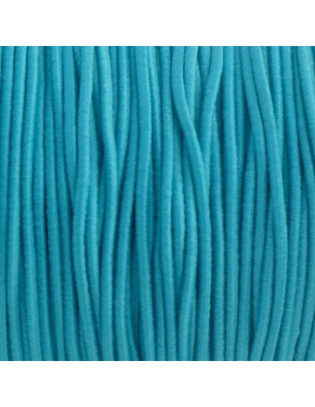 Fil élastique 1mm bleu turquoise pour création DIY