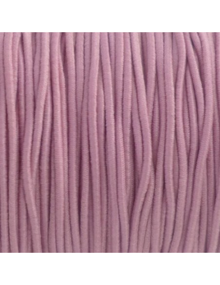 Fil élastique 1mm pour création DIY vieux rose