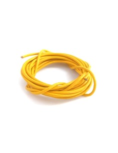 Cordon cuir jaune safran 2mm 2