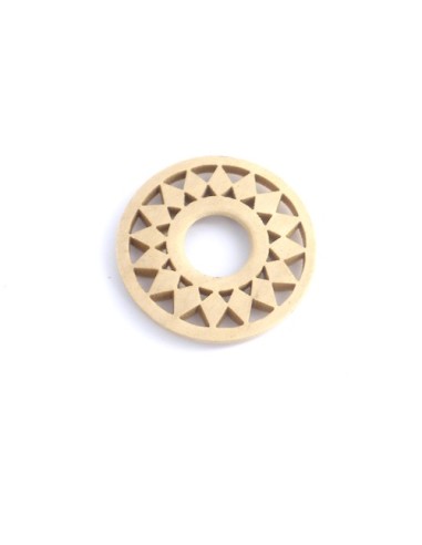 Pendentif bois soleil pour scrapbooking