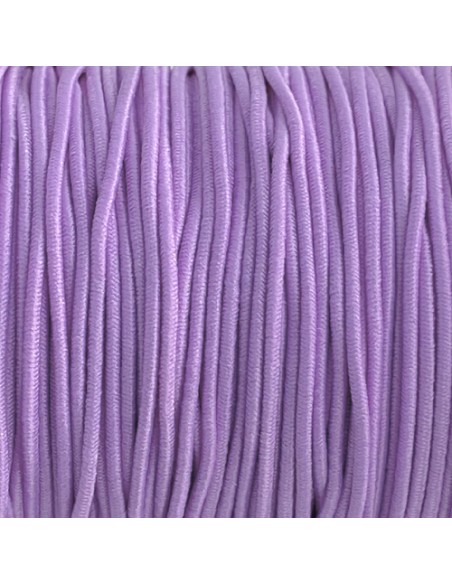 Elastique 1mm mauve pour noeud coulissant