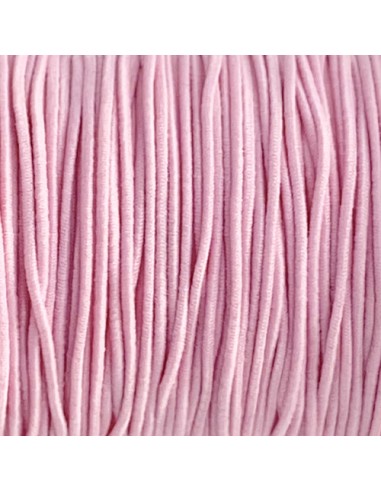 cordon élastique 1mm rose dragée
