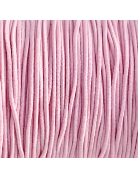 cordon élastique 1mm rose dragée