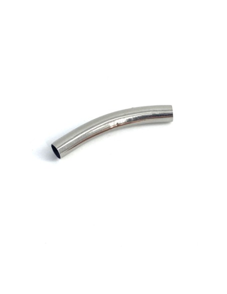 Perle tube en acier inox argenté pour création DIY Perle tube en acier inox argenté pour création DIY