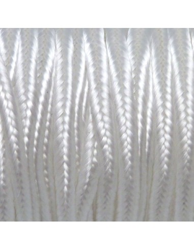 Galon soutache blanc pour création fait main